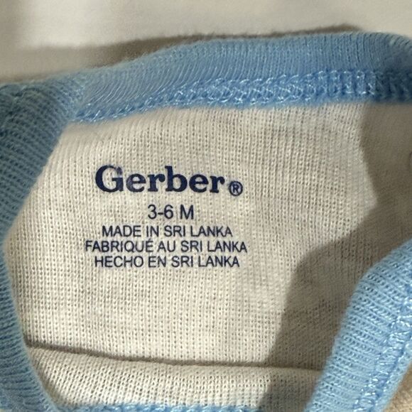 Baby Infant Boys Gerbers Short Sleeve One Piece Bodisuits Size 3-6 Months - Picture 7 of 7